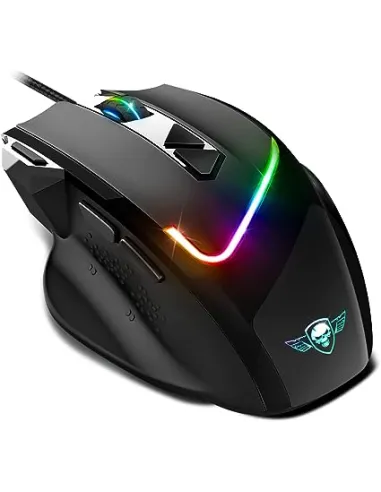 Spirit of Gamer S-PM3RGB PRO M3 RGB 7200DPI Negro + Alfombrilla