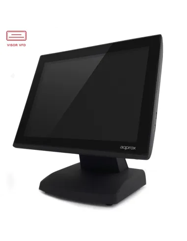 Approx APPTPV01T+ Terminal TPV Intel Core J1900/4GB/64GB SSD + 1TB HDD/15.1" Capacitivo FreeDOS