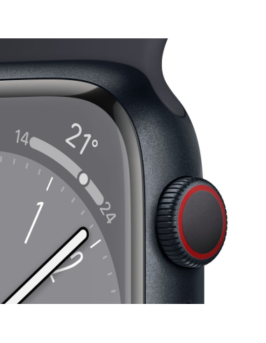 Apple Watch Series 8 Aluminio Correa Deportiva Medianoche