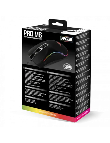 Spirit of Gamer S-PM6 PRO-M6 Ratón Óptico Gaming