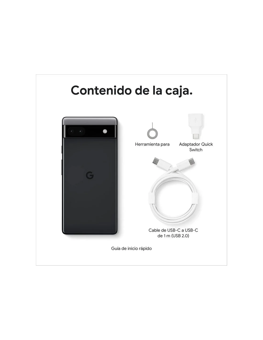 Google Pixel 6A 6/128GB Carbón