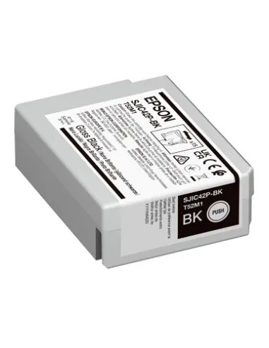Epson SJIC42PBK Ink Cartridge for ColorWorks C4000E Original Negro