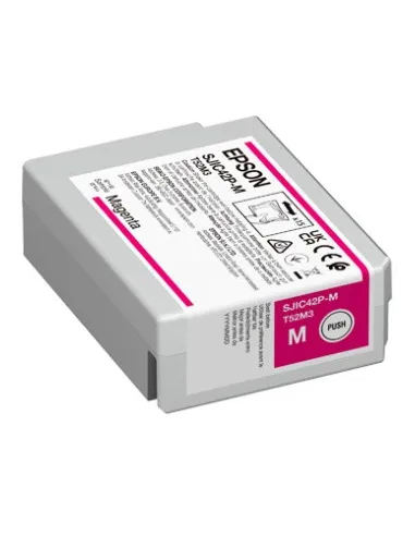 Epson SJIC42PM Cartucho de Tinta Original para ColorWorks C4000E Magenta