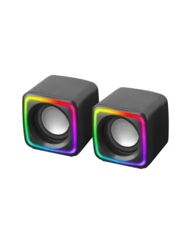 Mars Gaming MSCUBE Altavoces Gaming RGB DSP 8W Negros