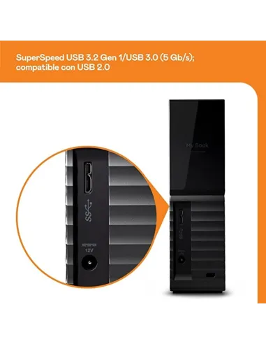 Western Digital My Book Essential 8TB 3.5" USB 3.0 Negro