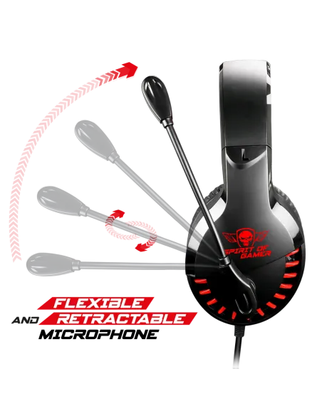 Spirit of Gamer PRO-H3 Auriculares Gaming Rojos