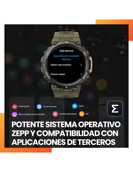 Amazfit T-Rex 2 Astro Negro y Oro