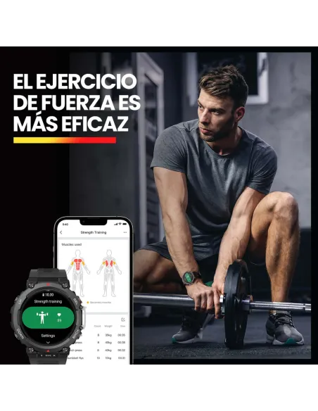 Amazfit T-Rex 2 Astro Negro y Oro