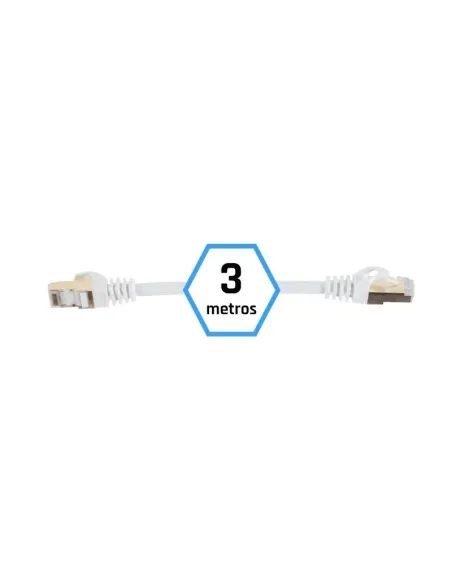 Iggual IGG318645 Cable de Red RJ45 SFTP LSZH Cat7 3m Blanco