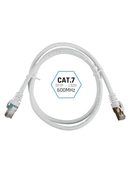 Iggual IGG318645 Cable de Red RJ45 SFTP LSZH Cat7 3m Blanco