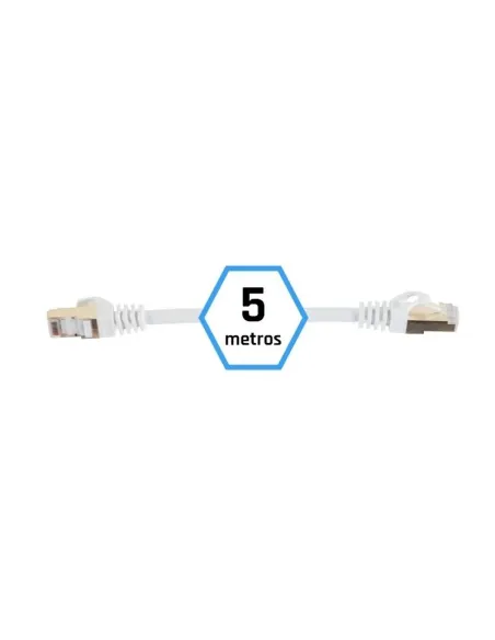 Iggual IGG318638 Cable de Red RJ45 SFTP LSZH Cat7 5m Blanco