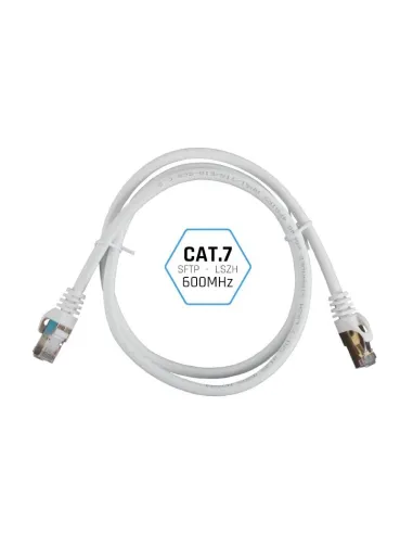 Iggual IGG318638 Cable de Red RJ45 SFTP LSZH Cat7 5m Blanco