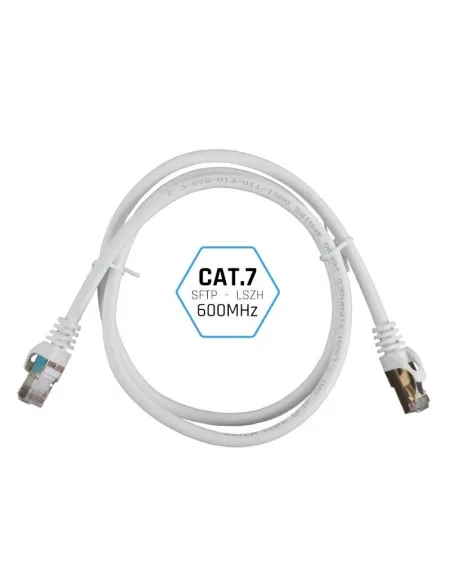 Iggual IGG318621 Cable de Red RJ45 SFTP LSZH Cat7 10m Blanco