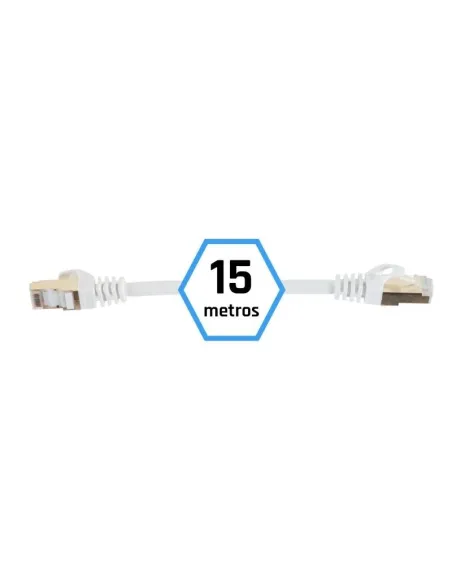Iggual IGG318614 Cable de Red RJ45 SFTP LSZH Cat7 15m Blanco