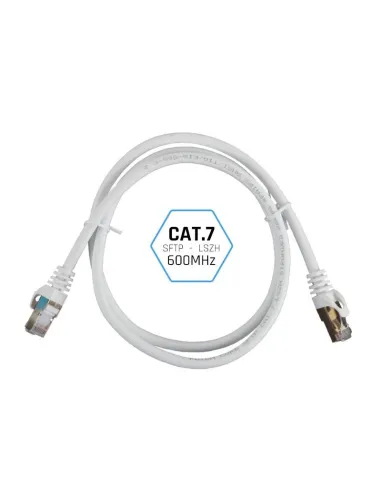 Iggual IGG318614 Cable de Red RJ45 SFTP LSZH Cat7 15m Blanco