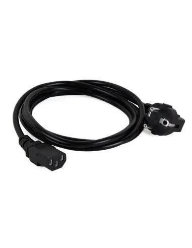 Iggual IGG318744 Cable de Alimentación IEC a C13 2M Negro