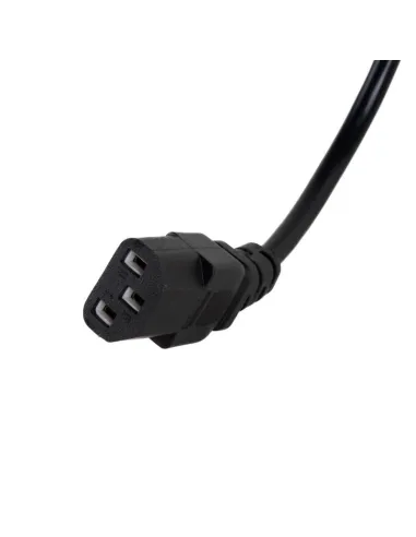 Iggual IGG318744 Cable de Alimentación IEC a C13 2M Negro