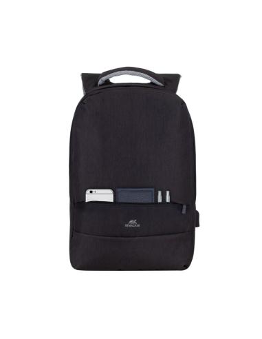 Rivacase 7563 Mochila para Portátil hasta 15,6" + Ratón Inalámbrico Negro