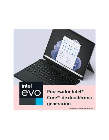 Microsoft Surface Pro 9 Intel Evo Core i5-1235U/8GB/256GB SSD/13" Táctil Grafito W11 Pro