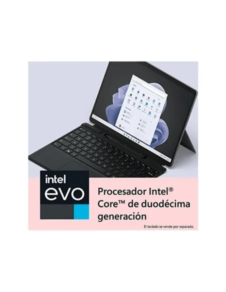 Microsoft Surface Pro 9 Intel Evo Core i5-1235U/8GB/256GB SSD/13" Táctil Grafito W11 Home