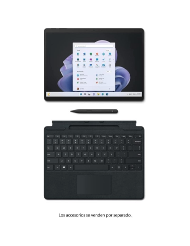 Microsoft Surface Pro 9 Intel Evo Core i7-1255U/16GB/256GB/13" Táctil Negro W11 Pro