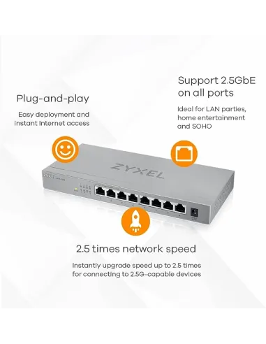 Zyxel MG-108 Switch 8 Puertos Gigabit Ethernet