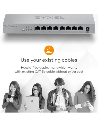 Zyxel MG-108 Switch 8 Puertos Gigabit Ethernet