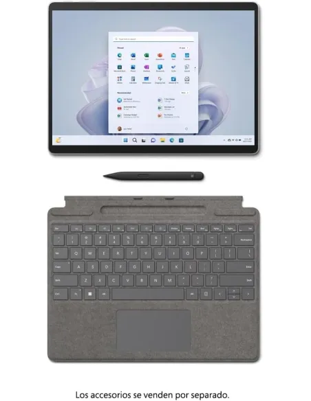 Microsoft Surface Pro 9 5G LTE Qualcomm Snapdragon SQ3/16GB/256GB/13" Táctil Platino W11 Pro