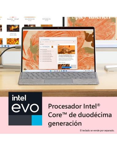 Microsoft Surface Pro 9 5G LTE Qualcomm Snapdragon SQ3/16GB/256GB/13" Táctil Platino W11 Pro