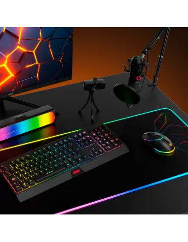 Krom Kabala NXKROMKBLSP Kit Teclado y Ratón Inalámbricos RGB