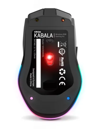 Krom Kabala NXKROMKBLSP Kit Teclado y Ratón Inalámbricos RGB
