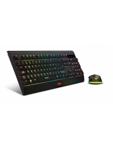 Krom Kabala NXKROMKBLSP Kit Teclado y Ratón Inalámbricos RGB