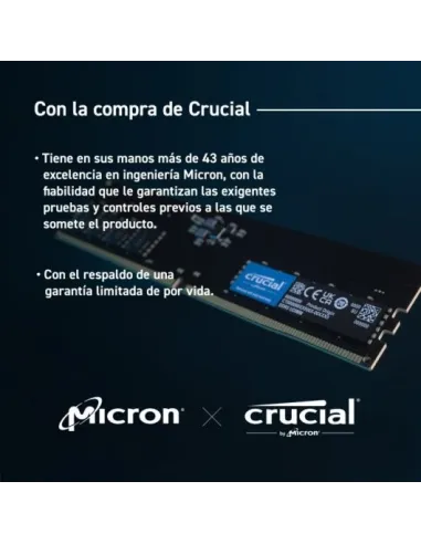 Crucial U-DIMM DDR5 4800MHz 16GB CL40