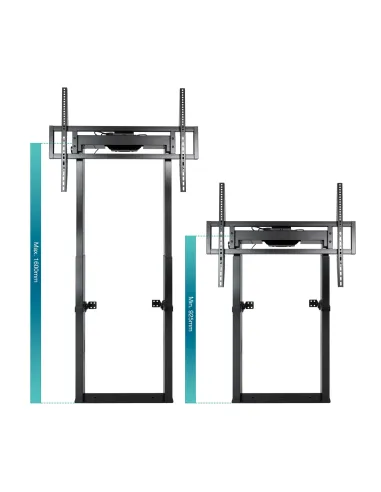 TooQ FSM01-B TITAN Soporte de Suelo Fijo con Regulación Eléctrica de Altura 55 - 100" Máx. 120Kg Negro