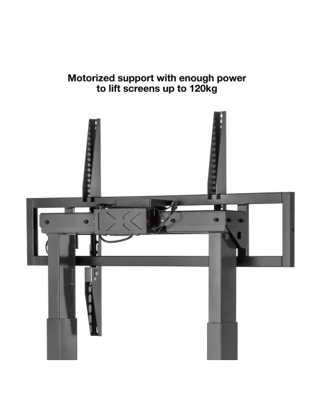 TooQ FSM01-B TITAN Soporte de Suelo Fijo con Regulación Eléctrica de Altura 55 - 100" Máx. 120Kg Negro