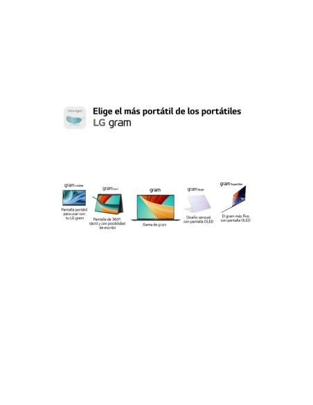 LG Gram 17Z90R Intel Core i7-1360P/32GB/1TB SSD/17" W11 Home Negro