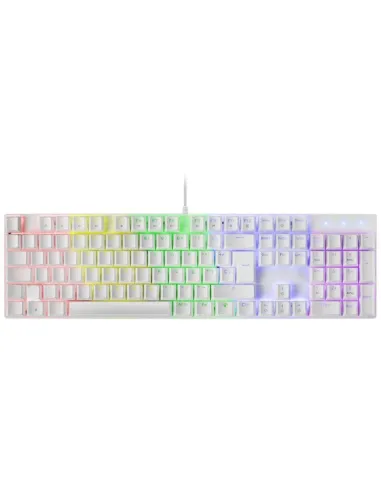 Mars Gaming MK422WBES Teclado Mecánico Blanco RGB Switch Azul