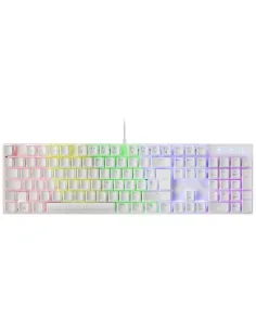 Mars Gaming MK422WBES Teclado Mecánico Blanco RGB Switch Azul