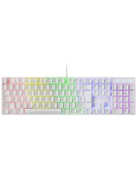 Mars Gaming MK422WBES Teclado Mecánico Blanco RGB Switch Azul