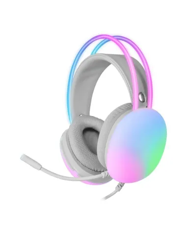 Mars Gaming MH-GLOW Auriculares Gaming 360 Full Chroma RGB Blanco