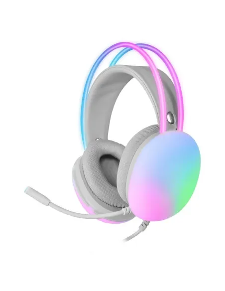 Mars Gaming MH-GLOW Auriculares Gaming 360 Full Chroma RGB Blanco