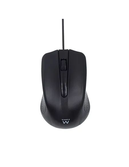 Ewent EW3300 Ratón Óptico Ambidextro USB 1000DPI Negro