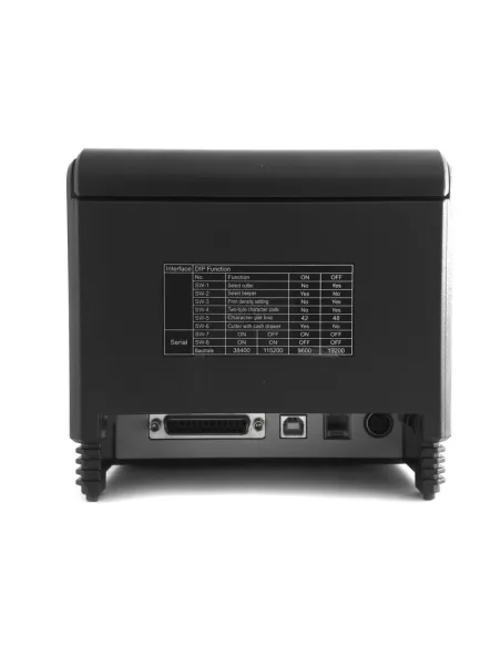 Approx AAPOS80AM Impresora de Tickets Térmica USB + Puerto Serie Negra