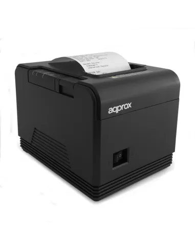 Approx AAPOS80AM Impresora de Tickets Térmica USB + Puerto Serie Negra