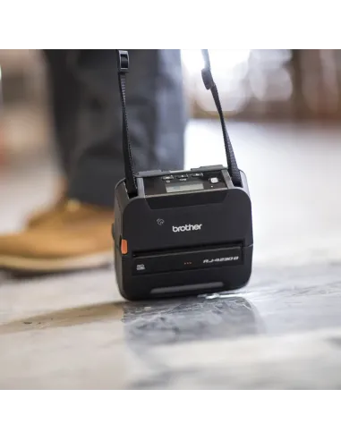 Brother R-J4250 Impresora de Etiquetas Portatil Térmica USB + WiFi + Bluetooth Negro
