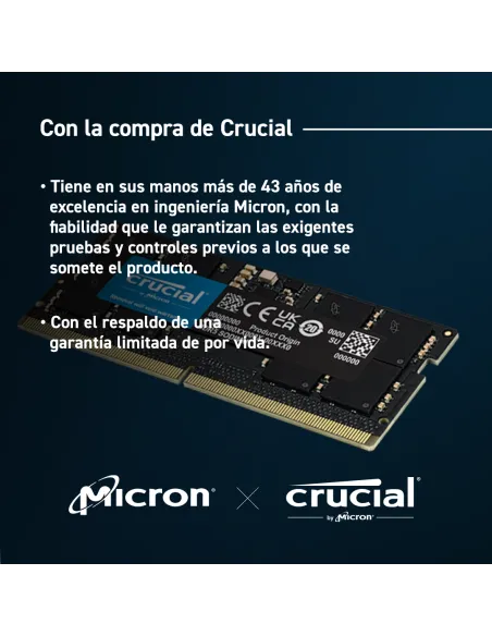 Crucial CT16G48C40S5 DDR5 4800MHz 16GB CL40