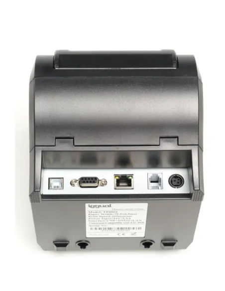 Iggual TP8002 Impresora de Tickets Térmica USB + Ethernet + 5 Rollos
