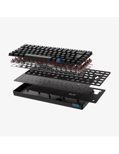 Hiditec GKE010005 GM1K Teclado Inalámbrico Mecánico Switch PRO Rojo Negro
