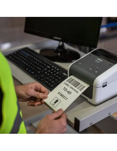 Brother TD-4520DN Impresora Térmica Directa de Etiquetas USB + Ethernet + Puerto Serial