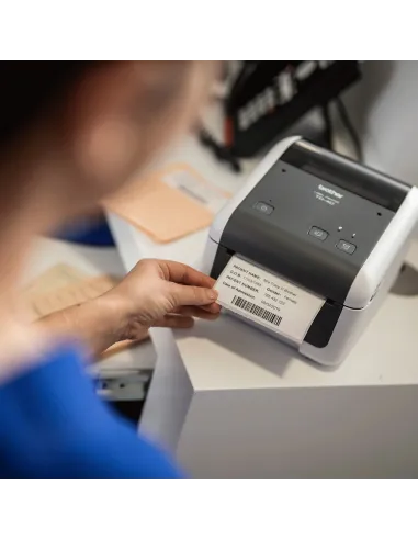 Brother TD-4520DN Impresora Térmica Directa de Etiquetas USB + Ethernet + Puerto Serial